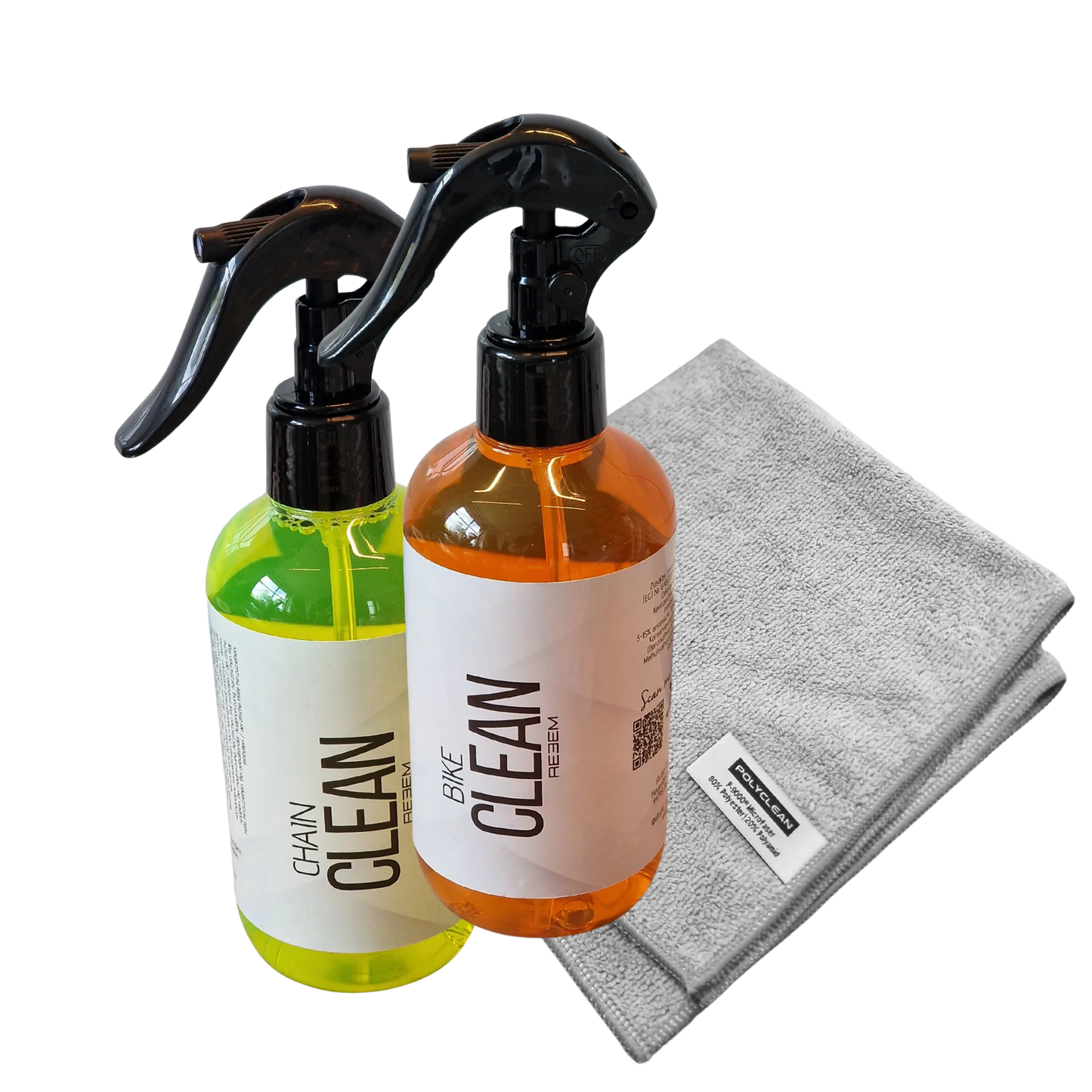 REEEM Bike Pflege Set mit Reinigern und Tuch