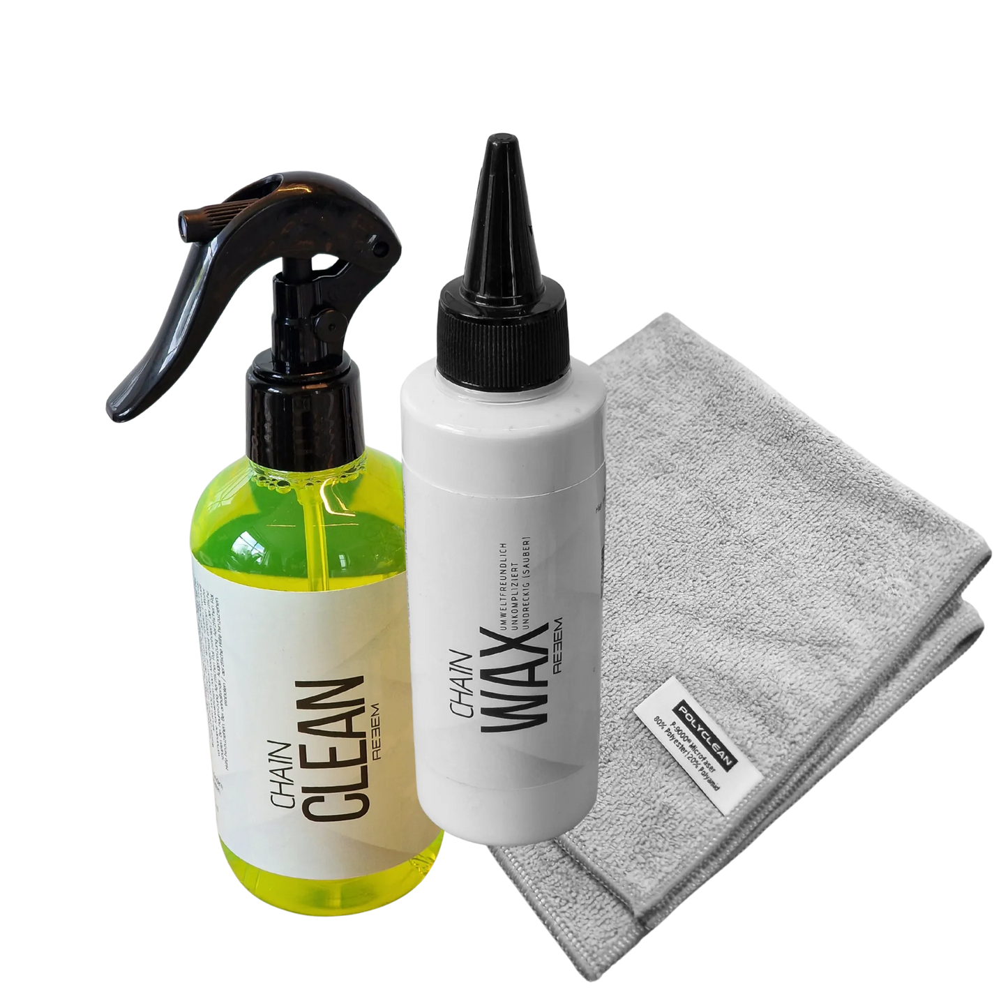 REEEM Kettenwachs Starter Set mit Wachs, Reiniger und Tuch